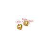 Stainless Steel Heart Love Pendant Electroplated Jewelry Accessories For Necklace And Bracelet