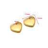 Stainless Steel Heart Love Pendant Electroplated Jewelry Accessories For Necklace And Bracelet