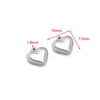 Stainless Steel Heart Love Pendant Electroplated Jewelry Accessories For Necklace And Bracelet