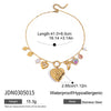 Stainless Steel Heart Pendant Clavicle Chain Women's Necklace With Electroplating Process