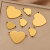 Stainless Steel Heart Pendant Electroplated Handmade Jewelry