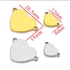 Stainless Steel Heart Pendant Electroplated Handmade Jewelry
