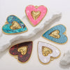 Stainless Steel Heart Pendant Electroplating Jewelry Accessories For Diy Necklace And Bracelet