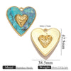 Stainless Steel Heart Pendant Electroplating Jewelry Accessories For Diy Necklace And Bracelet