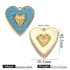 Stainless Steel Heart Pendant Electroplating Jewelry Accessories For Diy Necklace And Bracelet