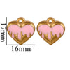 Stainless Steel Heart Pendant Jewelry Accessories Electroplated