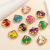 Stainless Steel Heart Pendant Jewelry Accessories Electroplated