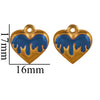 Stainless Steel Heart Pendant Jewelry Accessories Electroplated