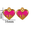 Stainless Steel Heart Pendant Jewelry Accessories Electroplated