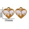 Stainless Steel Heart Pendant Jewelry Accessories Electroplated