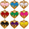 Stainless Steel Heart Pendant Jewelry Accessories Electroplated