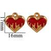 Stainless Steel Heart Pendant Jewelry Accessories Electroplated
