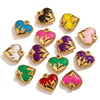 Stainless Steel Heart Pendant Jewelry Accessories Electroplated