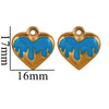 Stainless Steel Heart Pendant Jewelry Accessories Electroplated