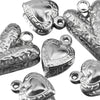 Stainless Steel Heart Pendant Jewelry Accessories With Electroplating And Retro Niche Simple Design