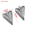 Stainless Steel Heart Pendant Jewelry Accessories With Electroplating And Retro Niche Simple Design