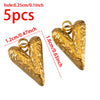 Stainless Steel Heart Pendant Jewelry Accessories With Electroplating And Retro Niche Simple Design