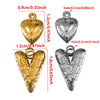 Stainless Steel Heart Pendant Jewelry Accessories With Electroplating And Retro Niche Simple Design