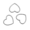Stainless Steel Heart Pendant Necklace Simple Style Electroplated