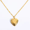 Stainless Steel Heart Pendant Necklace With Electroplating For Women