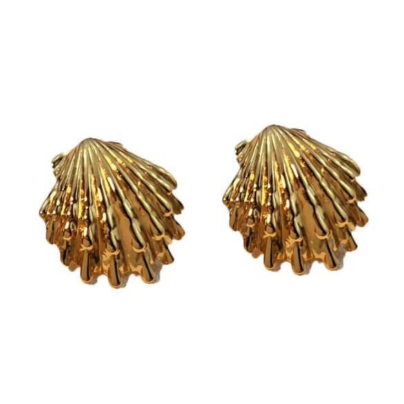 Stainless Steel Heart Shape Electroplated Couple Style Earrings