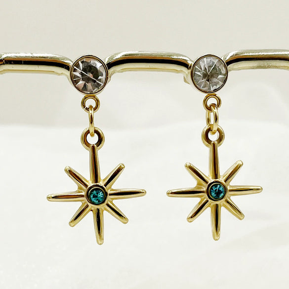 Stainless Steel Heart Shape Electroplated Women's Earrings