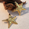 Stainless Steel Heart Shape Electroplating Geometry Style Earrings