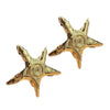 Stainless Steel Heart Shape Electroplating Geometry Style Earrings