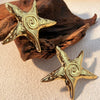Stainless Steel Heart Shape Electroplating Geometry Style Earrings
