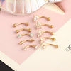 Stainless Steel Heart Shape Electroplating Piercing Jewelry Eyebrow Nail Ear Bone Nail Lip Nail