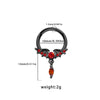 Stainless Steel Heart Shape Minimalist Nose Ring With Diamond Design