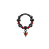 Stainless Steel Heart Shape Minimalist Nose Ring With Diamond Design