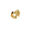 Stainless Steel Heart Shape Natural Geometric Electroplated Loose Couple Ring For Women