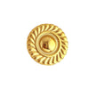 Stainless Steel Heart Shape Open Ring Electroplated With 18K Gold And Natural Geometric Style