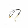 Stainless Steel Heart Shape Pendant Necklace With Black Wax Rope And Electroplating For Women