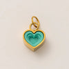 Stainless Steel Heart Shape Pendant With Vacuum Plating 18K Gold Color Fashion Casual Style