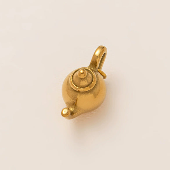 Stainless Steel Heart Shape Pendant With Vacuum Plating 18K Gold Color Fashion Casual Style