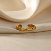 Stainless Steel Heart Shape Ring Electroplating Design Love Does Not Fade Zircon Women's