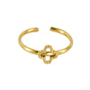 Stainless Steel Heart Shape Ring For Women Personality Fashion Design