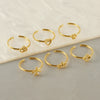 Stainless Steel Heart Shape Ring For Women Personality Fashion Design