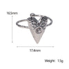Stainless Steel Heart Shape Ring For Women Simple Style Electroplated