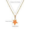 Stainless Steel Heart Shape Turtle Pendant Necklace Electroplating Minimalist Unisex