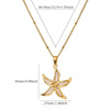 Stainless Steel Heart Shape Turtle Pendant Necklace Electroplating Minimalist Unisex