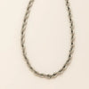 Stainless Steel Heart Shape Twist Chain Necklace With 18K Gold Color Vacuum Plating