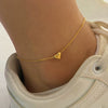 Stainless Steel Heart Shaped Anklet Simple Fashion Creative Unisex Accessories