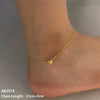 Stainless Steel Heart Shaped Anklet Simple Fashion Creative Unisex Accessories