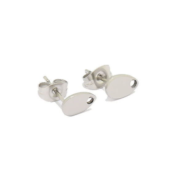 Stainless Steel Heart Shaped Electroplated Women's Earrings Accessories