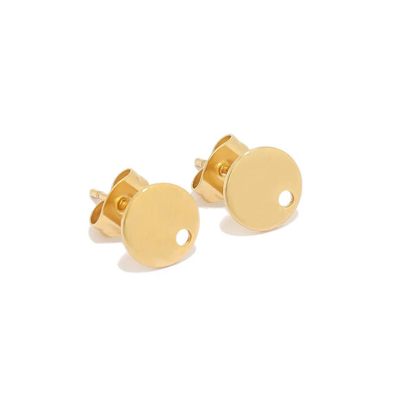 Stainless Steel Heart Shaped Electroplated Women's Earrings Accessories