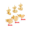Stainless Steel Heart Shaped Electroplated Women's Earrings Accessories