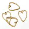 Stainless Steel Heart Shaped Geometric Pendant Necklace With Electroplating Treatment Jewelry Accessories